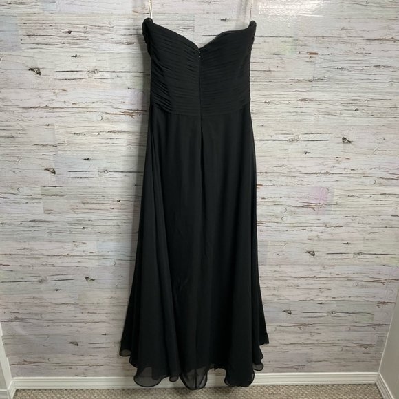 Bari Jay strapless gown maxi dress black size 6 - Picture 8 of 11